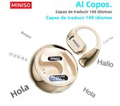 Translator MINISO MS169 Bluetooth Translation Earphones real-time Translate DIY Equalizer APP Wireless Headphones Long Lifetimeo
