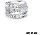 2024 Hot Selling Fashion New Jewelry White Gold Ring Exquisite Spiral Element Shape Ladies Romantic Luxury High Jewelry Gift