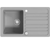vidaXL Fregadero reversible de granito de una cubeta con escurridor Color Negro,  Blanco crema,  Gris y mas