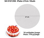Diameter 10-33CM Available Circle Cardboard Base Golden or Silvery Coated Round Cake Board Cake Decorating Supplies Dessert Tray