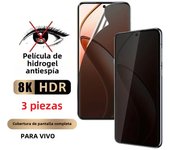 3Pcs Screen Protector For VIVO X90 X80 X70 X60 X50 Pro Plus Anti Spy For S12 S10 S9 S7 S16 S17 Pro X Note Privacy Hydrogel Film