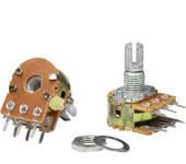 5Pcs/Lot WH148 Potentiometer B1K B2K B5K B10K B20K B50K B100K B500K B1M 6Pin Shaft 1K 2K 5K 10K 20K 50K 100K Dual Potentiometer