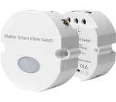 Zemismart Matter WiFi Smart Inline Module Switch 2 Gang Relay Breaker Support Siri Google Home Smartthings App Control