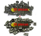 10/50Pcs Mixed Car Motorcycles Metal Screw Tapping Fastener Clips with Screw Anti-rust Protection Clip Screw Buckle Iron Sheet