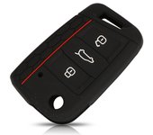 jingyuqin 3 Button Silicone Key Fob Cover Case For VW Polo 2016 Golf 7 MK7 For Skoda Octavia Combi A7 For SEAT Leon Ibiza CUPTRA