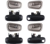 8pcs Door Handle Exterior Interior Car Door Handle Set For Toyota Corolla 1998 1999 2000 2001 2002 Car Accessories 6924002030