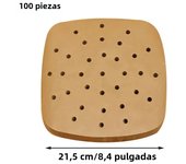 100PCS Air Fryer Paper Disposable Steamer Liners Kitchen Bakeware Papers Baking Non-Stick Steaming Mat Oil-absorbing Paper