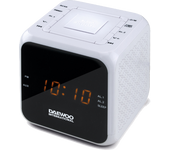 Radio Reloj Despertador Daewoo DCR-450 Blanco