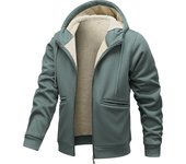 New Simplicity Solid Color Man Tops Winter Keep Warm Windproof Hooded Jackets 2024 Outdoors Leisure Fleece Thickening Coats Man