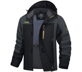 MAGCOMSEN men's hooded softshell windproof jacket waterproof rain coats windbreaker