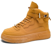 Nuevo diseño, zapatos de skate para hombre, moda de primavera 2025, zapatos altos, zapatillas de plataforma informales para hombre, zapatillas cómodas blancas para hombre