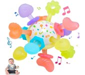 Pelota Sensorial Bebé - Mordedor Montessori 0-6 Meses - Sonajero Bebé 0-3 Meses - Juguetes Bebés 6-12 Meses - Regalo para Bebé Recien Nacido (1 Pack)