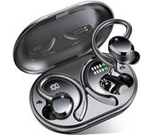 Wireless Earbuds Bluetooth Headphones Sport, 2024 Bluetooth 5.3 Earbud 3D HiFi Stereo Over Ear Buds, 48Hrs Earhooks Earphone with Noise Cancelling Mic, IP7 Waterproof Headset for Workout/Running/Gym