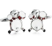 Men's high-quality punk music cufflinks, piano design, drums, saxophone, guitar, horn, hip-hop atmosphere fist button