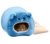 Hamster Soft Warm Bed Rat Hammock Pig Squirrel Winter Pet Toy Hamster Cage House Hanging Nest+Mat House Bed Animal Mice Rat Nest