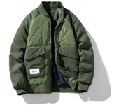 Puffer Jacket Thick Warm Winter Jacket Men Autumn Coats Fashion Casual Cargo Bomber Jackets Baseball High Street Outwear Top