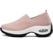 Fashion Women Slip on Breathable Platform Walking Shoes