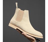 Chelsea botas de cuero genuino otoño e invierno botas de los hombres británicos
