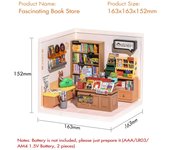 Robotime Rolife Super Creat Plastic Buliding Blocks DIY Miniature House Kit Kids and Adult 3D Puzzle Multi-scene for Fun