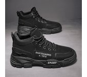 Caqui zapatos para hombre, botas de montaña, botas de tobillo de cuero, zapatillas de deporte, invierno, 2025