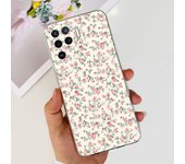 For Oppo A94 4G 5G Phone Case Soft TPU Transparent Slim Back Cover For Oppo A94 5G CPH2211 OppoA94 CPH2203 Silicone Flower Coque
