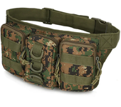 Riñonera de camuflaje para caza, bolsa multifunción de nailon para deportes al aire libre, bolsillos de almacenamiento, práctica bolsa Triple Molle, 2023