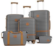 Joyway Juego de Maletas, 5 Piezas Set Trolley de Viaje, Maleta de Cabina Gran Espacio, Rodillo de 360°, Cerradura TSA y Interior Compartimentado Incluidas 1 Bandolera y 1 Bolsa