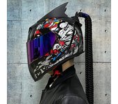 Casco moto integral hombr aire libre trail rally Equipo Protector