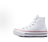 Buroalma Zapatillas  Plataforma Chuck Taylor All Star Plataforma bota Blanca | Clásicas y elegantes | Estilo Retro Urbano