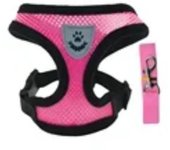 Arnés para perros, correa para caminar para perros pequeños, Collar de poliéster, malla ajustable, arnés para cachorros y gatos, chaleco para accesorios medianos para mascotas