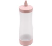 Squeeze Bottle Kitchen Accessories Gravy Boat Plastic Sauce Vinegar Oil Ketchup Gravy Cruet Condiment Dispenser Pink +