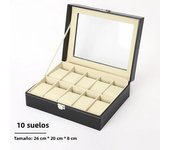 Hot Sale PU Leather Display Storage Collection Organizer watch box Case With Glass Top Slot Men Watch Bracket Display Box Gifts