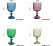 Of 4 Wine Glasses Set Anniversary, Red Or  Drinking Glassware For Beer,Juice,tail,Whiskey,Water Christmas Gift