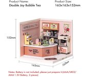 Robotime Rolife Super Creat Plastic Buliding Blocks DIY Miniature House Kit Kids and Adult 3D Puzzle Multi-scene for Fun