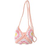 Simple Shoulder Bag Crochet Flower Knitted Bag Sunflower Bohemian Crochet Crossbody Bag Handbag Hollowed Out Beach Bag Outdoor