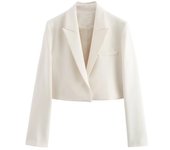 corto de manga larga con cuello tipo Polo para mujer, abrigo, falda con cinturón a juego, pantalones, conjunto informal, novedad de verano 2024