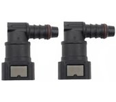 9.89 ID8 Curved Fuel Line Quick Connector, Urea Tube Fastener Pipe Fittings Gas Filter Fitting 90° Fuel Quick Connector
