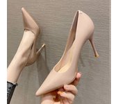 2024 new style women's shoes/sandals/high heels/stilettos/pointed toes/spring/summer/autumn/winter/banquet/wedding/work/leather/Black
