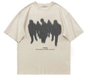 Camiseta de algodón para hombre, estampado de verano de gran tamaño, gráfico