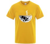 Camiseta de astronautas con diseño creativo de deshierbe en la Luna para hombre, camisa transpirable de moda, ropa creativa, camiseta de gran tamaño
