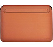 Cingrow Laptop Sleeve Compatible with MacBook Air 15.3 inch/Pro 13 inch Slim Protective Leather Case with Magnetic Closure