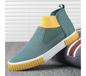 Nuevos zapatos altos para Hombre, zapatos planos sin cordones, zapatos informales, zapatos de lona para Hombre, alpargatas, Zapatillas deportivas para Hombre