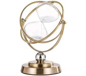 15/30/60 Minute Vintage Hourglass Rotating Metal Sandglass Clock Watch Office Home Decorations Sand Timer