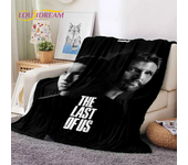 The Last of Us Horror Game TV Joel Pedro Flannel Blanket for Beds Bedroom Sofa Picnic,Throw Blanket for Outdoor Leisure Nap Gift