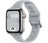 Suitable for Apple 789 generation smartwatch wristband iWatch se hollow cat claw small waist silicone strap new model
