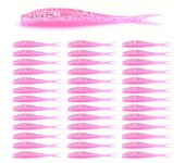 40pcs Bionic Fishing Swimbaits, Soft Lures For Trout Crappie Bass, Fishing Accessories For Freshwater Saltwater