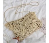Newest Hot Summer Women Tassels Straw Rattan Wicker Weave Shoulder Bags Handbag Flap Ladies Holiday Beach Crossbody Bag