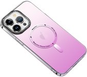 Gradient Case For iPhone 14 Pro Max Matte Magnetic Magsafe Phone Case For iPhone 15 13 12 11 Pro Max Mini Shockproof Cover