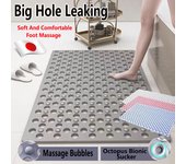 Bathroom Floor Mat Non Slip Suction Bath Mat  Quick Dry Hollow Out Massage anti Slip Rubber Mat Waterproof  Absorbent Matting Ba