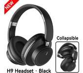 New H9 Bluetooth Headphones Wireless Headphon Hifi Bass Stereo Noise Cancelling Headset With Mic USB Adapter Foldable For TV PC